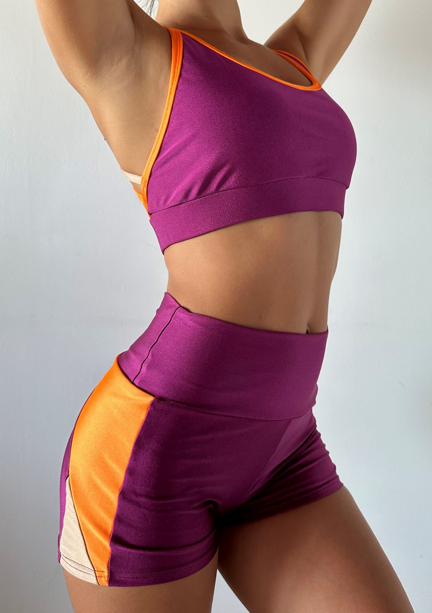 Top Leblon TRIO PLUM